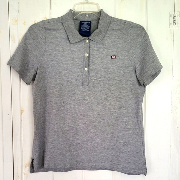 Ralph Lauren POLO 3 Button Heather Grey Polo Shirt - Picture 1 of 7